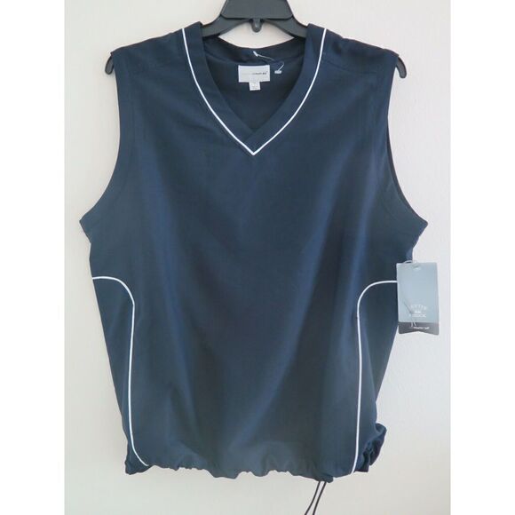 Cutter & Buck Mens Sz S Navy Windtec Pull-Over Zippered Pocket Vest - Picture 1 of 5
